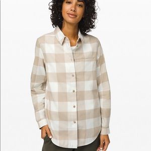 NWT Lululemon Full Day Ahead Shirt *Flannel 6 RPMJ